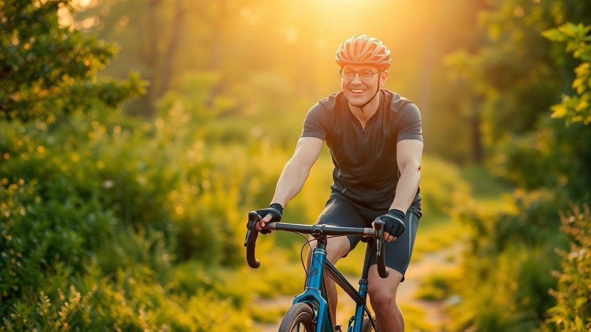 Benefícios físicos e mentais de pedalar na mata