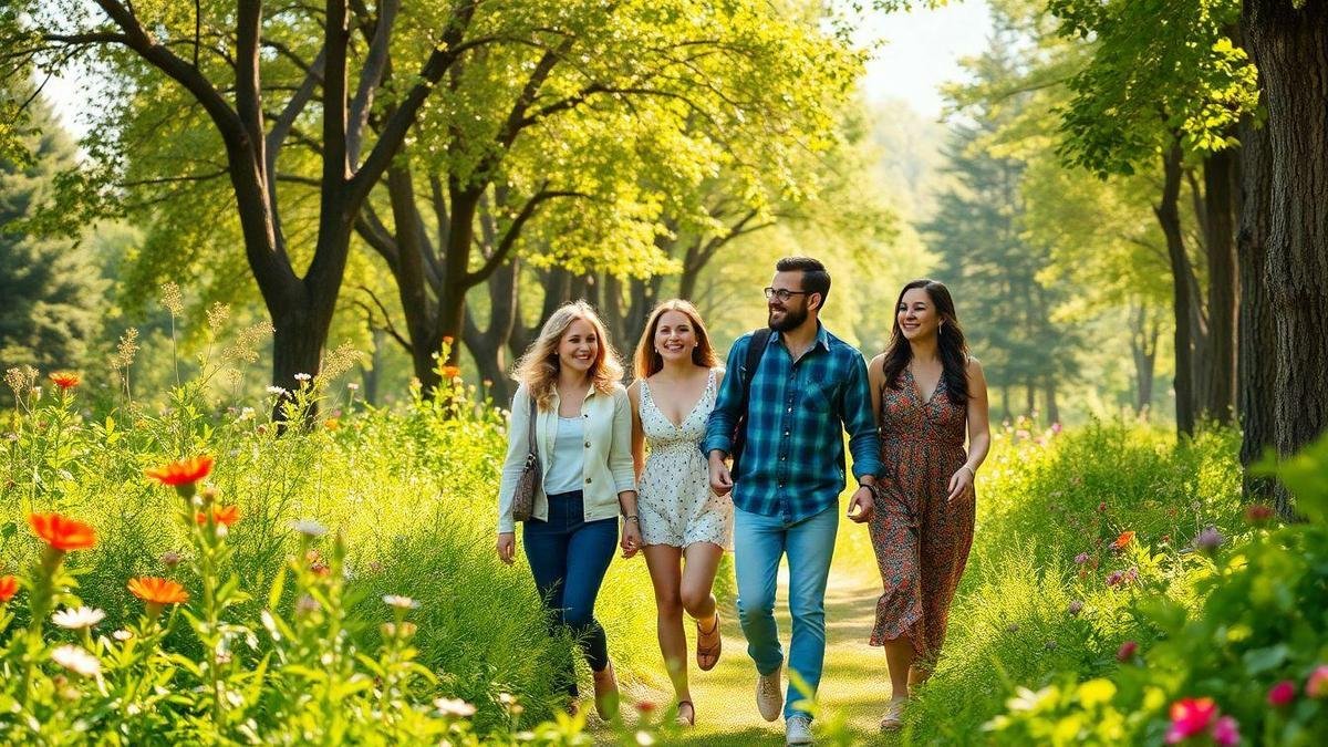 Caminhar na natureza e a sensação de felicidade
