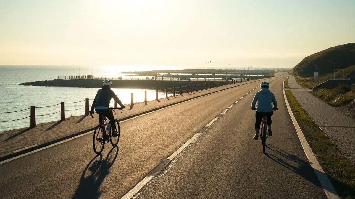 Como escolher trilhas costeiras seguras para nosso passeio ciclístico ao pôr do sol
