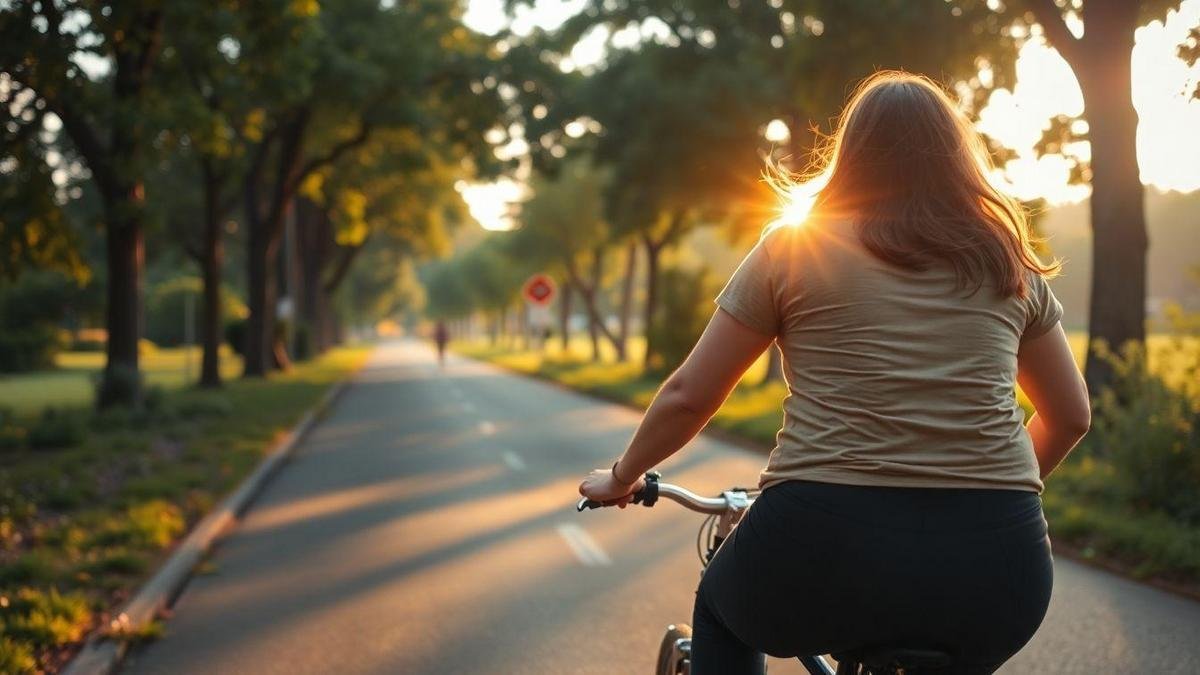 Pedalada ao amanhecer
