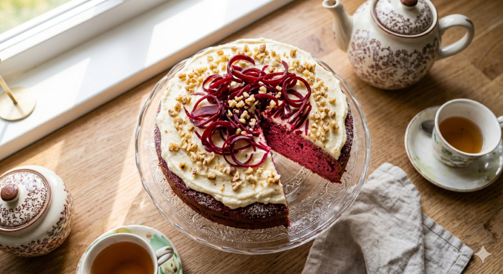 delicioso bolo de beterraba